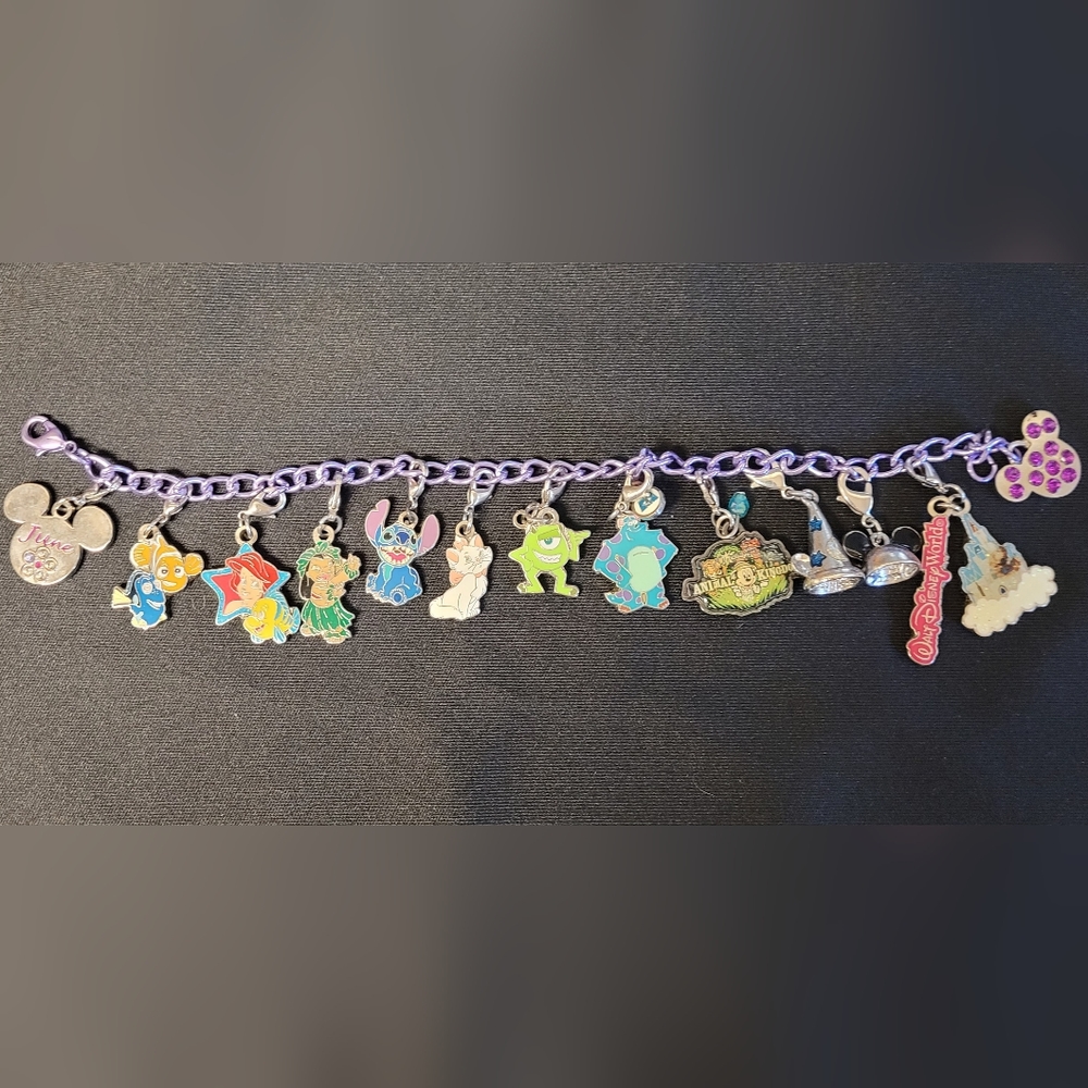 Disney Collectors Charmed in the park Character charm bracelet